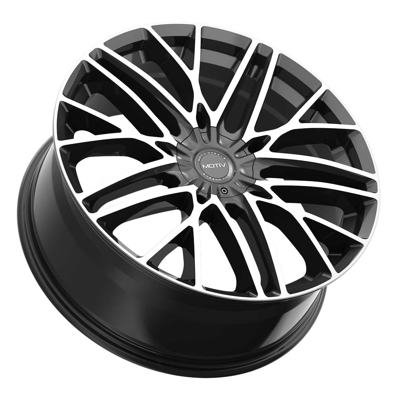 22" Motiv 437MB Maven 22x9 Machined Black Wheel 5x115 5x120 +20mm Rim