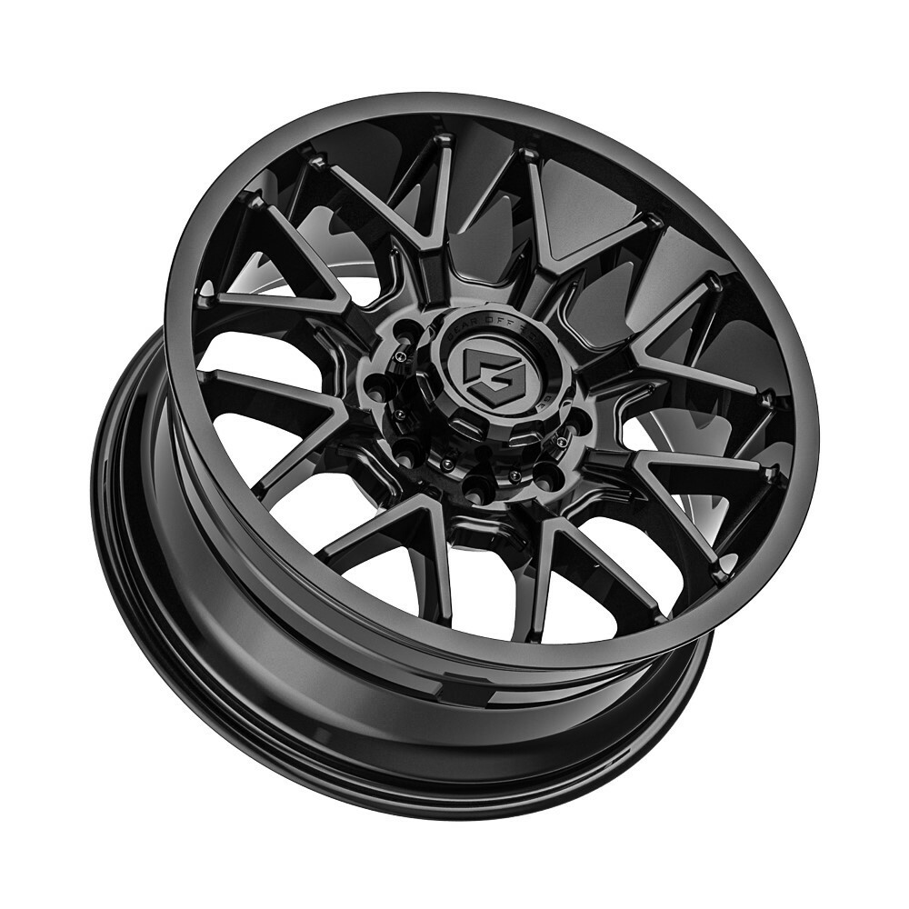 20" Gear Off Road Primacy 768B Gloss Black 20x9 Wheel 8x170 +18mm For Ford Truck