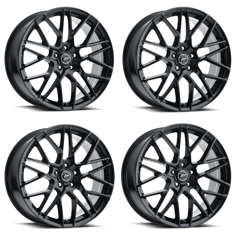 Set 4 17" Platinum 459BK Retribution  17x8 Wheels 5x110 +35mm