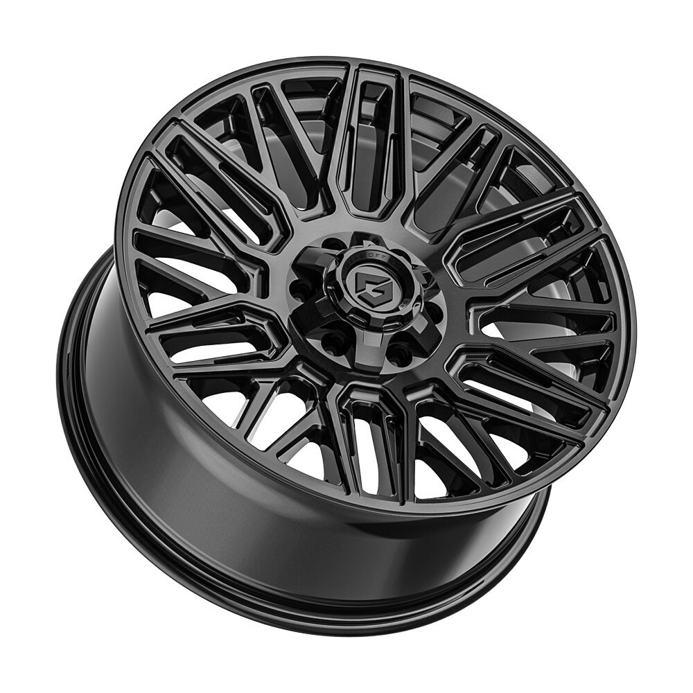 20" Gear Off Road Edge 770B Gloss Black Rim 20x10 6x135 6x5.5 -19mm Lifted Wheel