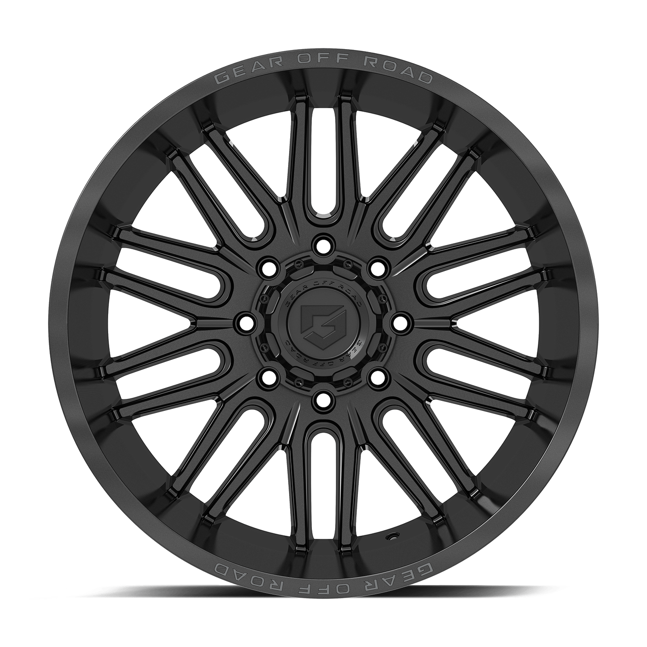 Set 4 20" Gear Off Road 766B Lumen Gloss Black 20x10 Wheels 8x170 -12mm For Ford