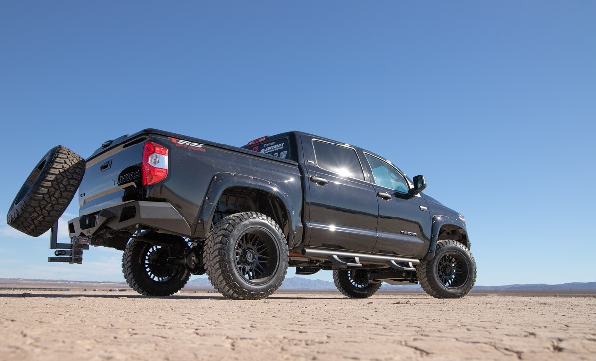 Set 4 20" Gear Off Road 766B Lumen Gloss Black 20x10 Wheels 8x170 -12mm For Ford