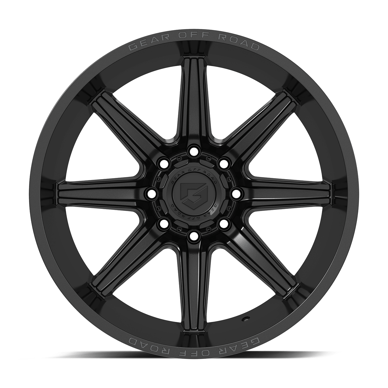 Set 4 20" Gear Off Road 765B Ridge Black 20x9 Wheels 6x135 6x5.5 18mm Truck Rims