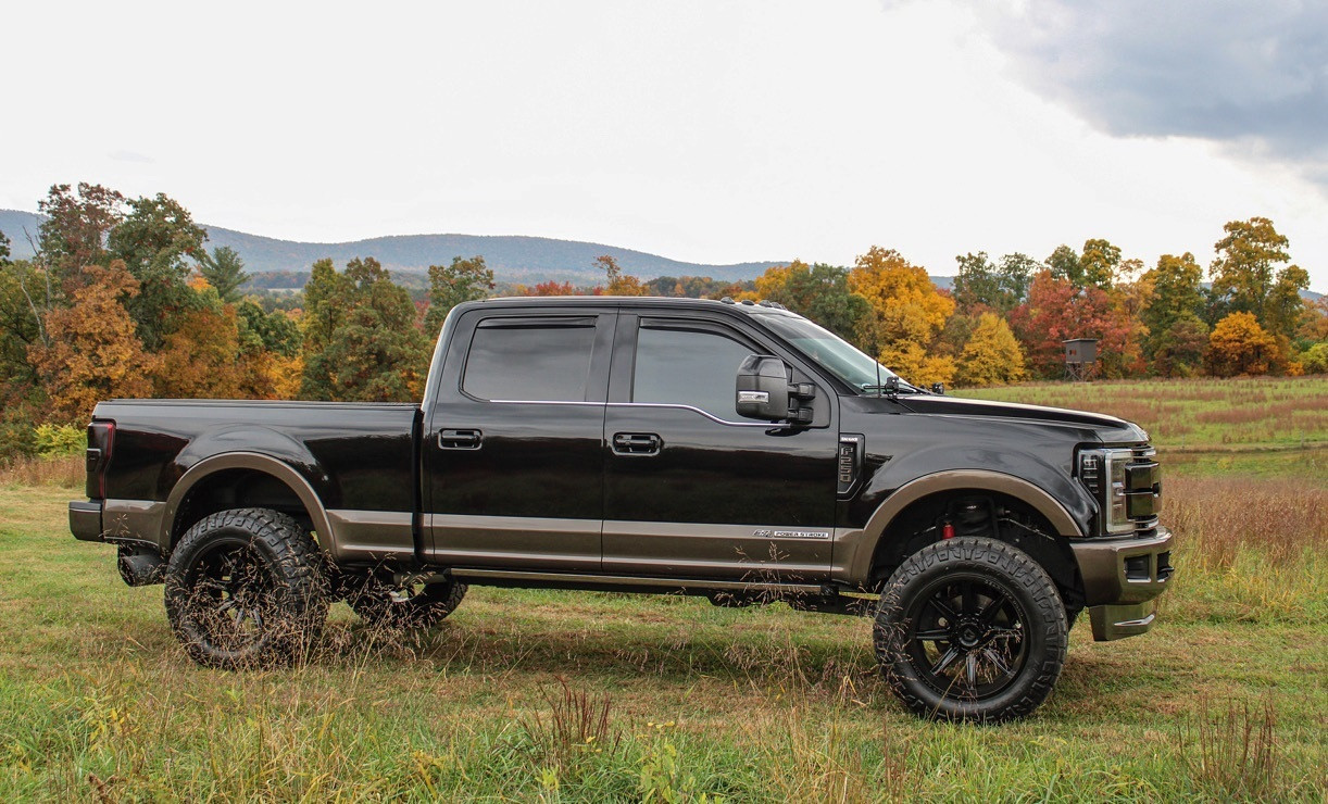 Set 4 20" Gear Off Road 765B Ridge Black 20x9 Wheels 6x135 6x5.5 18mm Truck Rims
