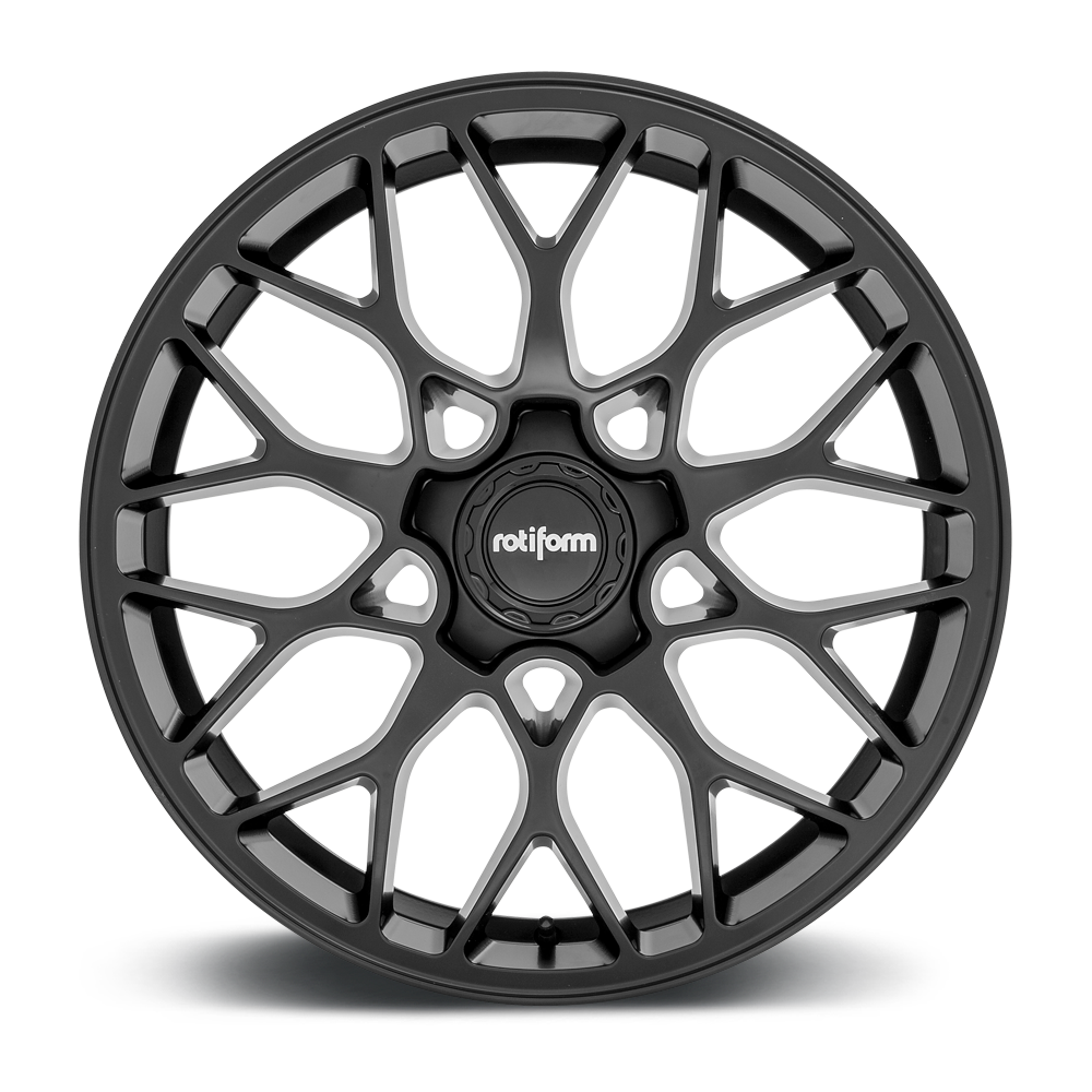 Set 4 19" Rotiform R190 19x8.5 5x112 Matte Black Wheels 35mm Rims