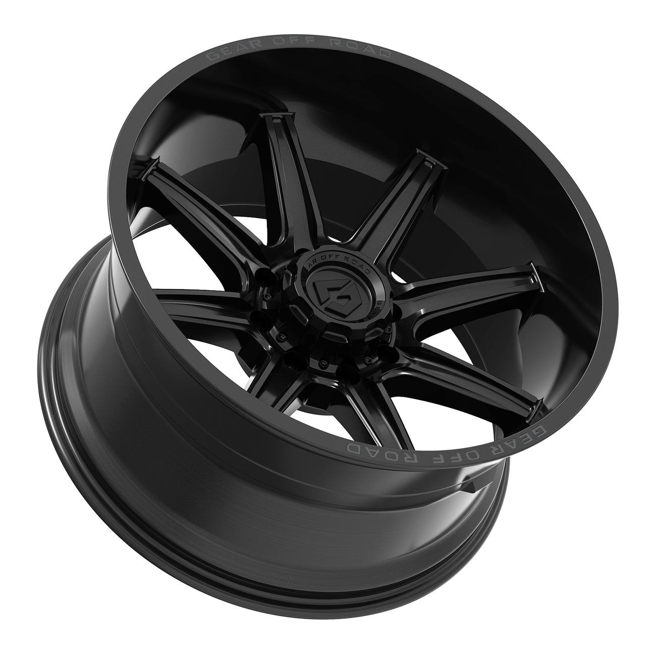 Set 4 20" Gear Off Road 765B Ridge Gloss Black 20x9 Wheels 5x5 5x5.5 00mm Rims