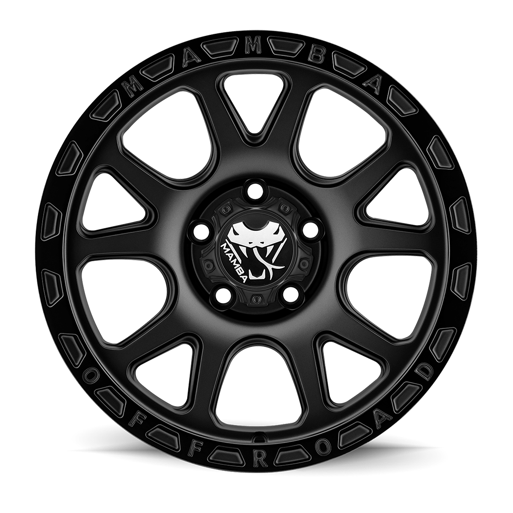 Set 4 17" Mamba 599B M27 17x9 Wheels 5x5 -12mm Lifted For Jeep Rims