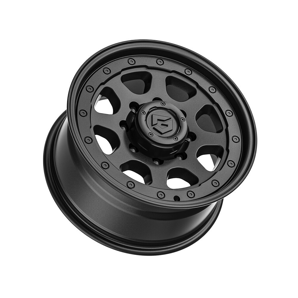 Set 4 16" Gear Off Road Nighthawk 774SB Satin Black 16x8 Wheels 8x170 00mm Rims