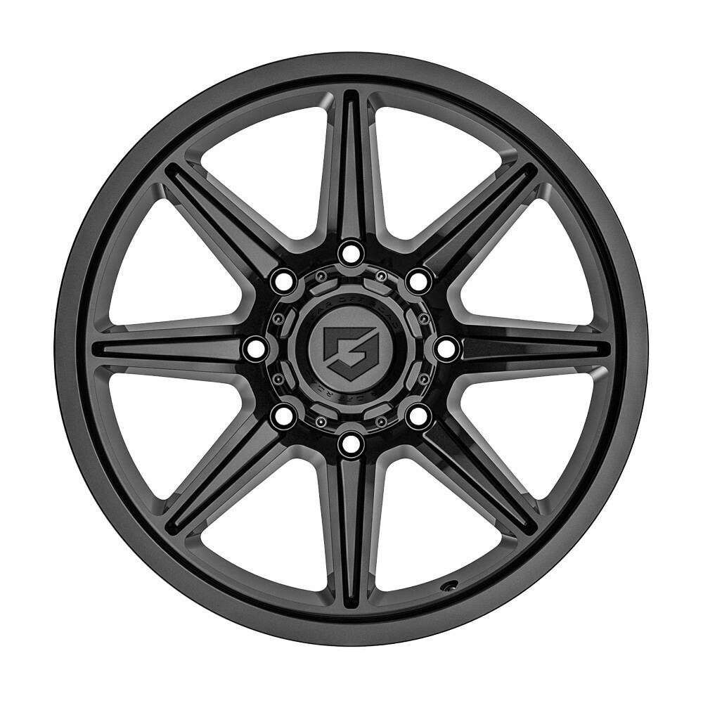 Set 4 17" Gear Off Road Balast 773B Gloss Black 17x9 Wheels 6x135 6x5.5 00mm Rim