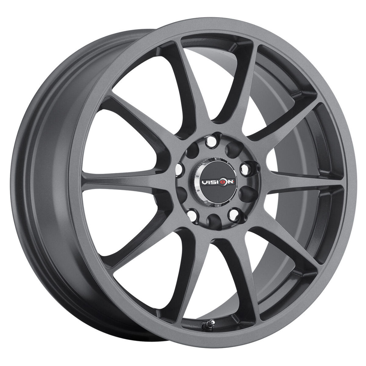 16" Vision 425 Bane Gunmetal 16x7 Wheel 5x112 48mm Rim