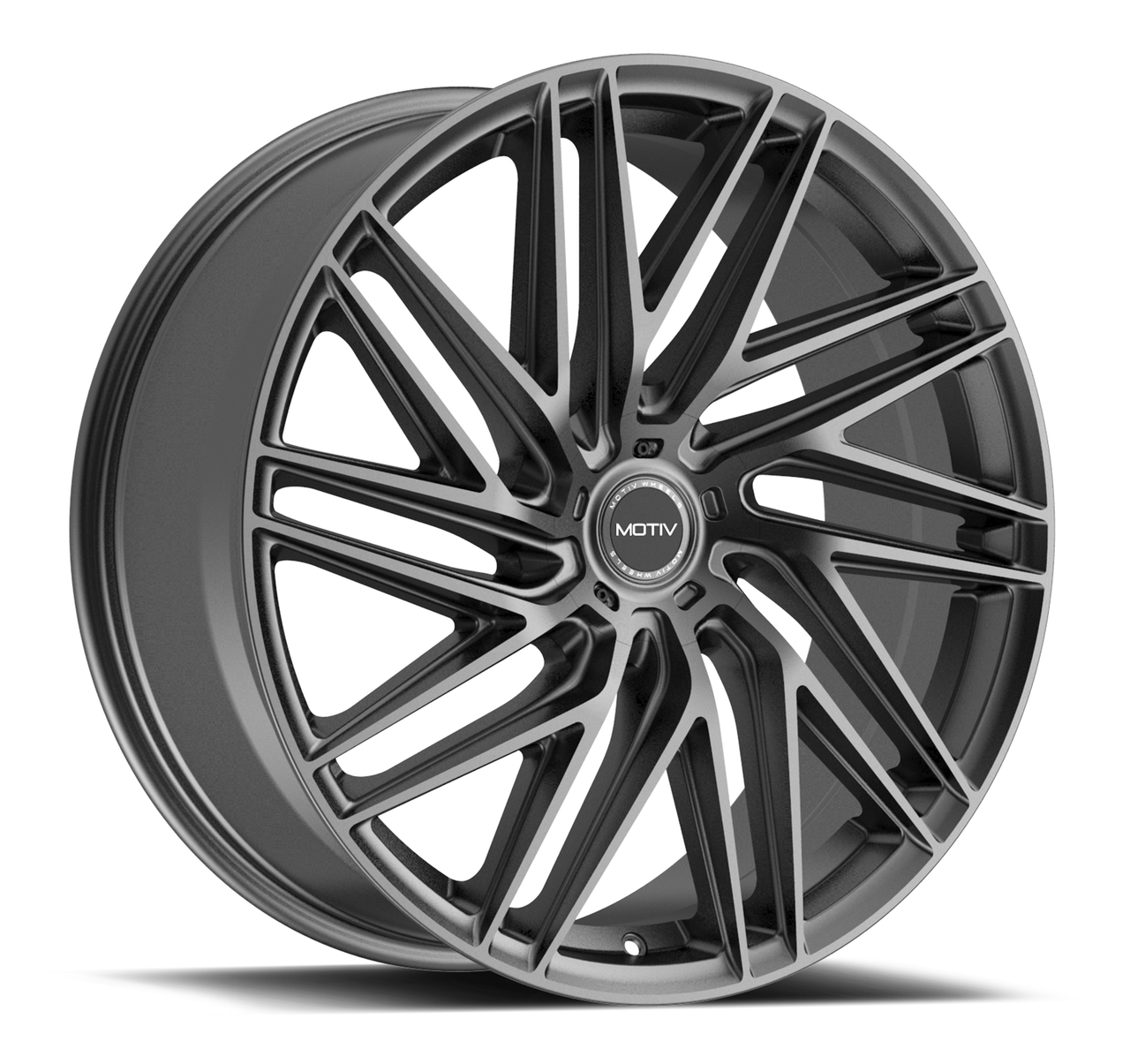 Set 4 17" Motiv 429G Align Graphite 17x7.5 Wheels 5x4.5 5x120 Rims +40mm