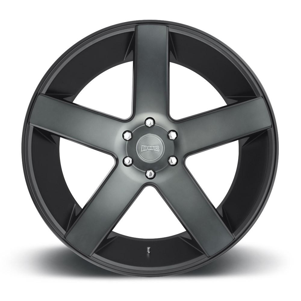 Set 4 22" DUB S116 Baller 22x8.5 5x4.5 Matte Black Double Tint Wheels 38mm Rims