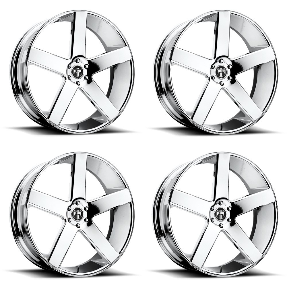 Set 4 DUB S115 Baller 22x9.5 6x135 Chrome Plated Wheels 22" 31mm Rims