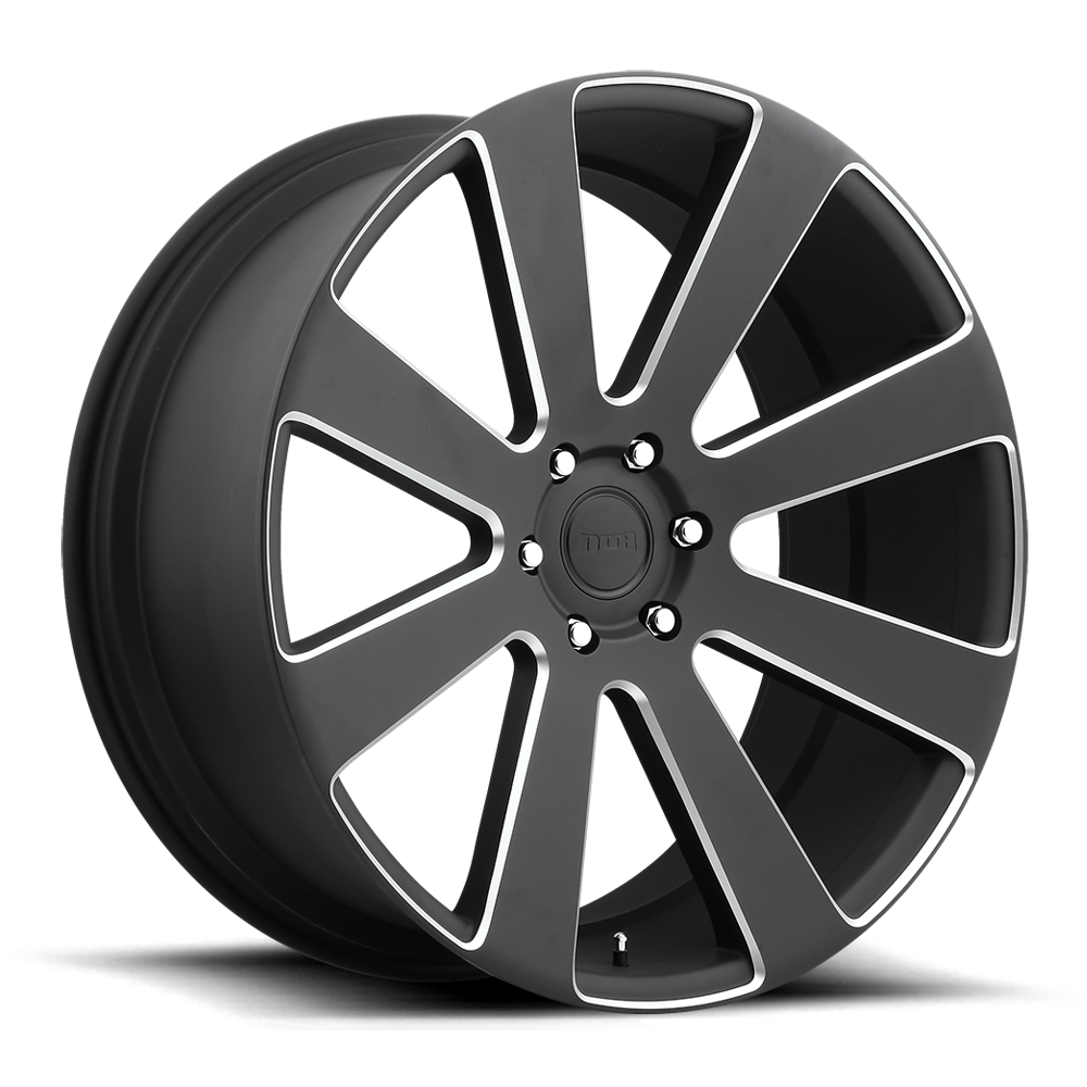 Set 4 DUB S187 8-Ball 26x10 6x5.5 Matte Black Milled Wheels 26" 30mm Rims