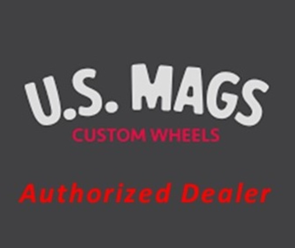 Set 4 US Mag U117 Rambler 20x8 5x4.75 Gloss Black Milled Wheels 20" 1mm Rims