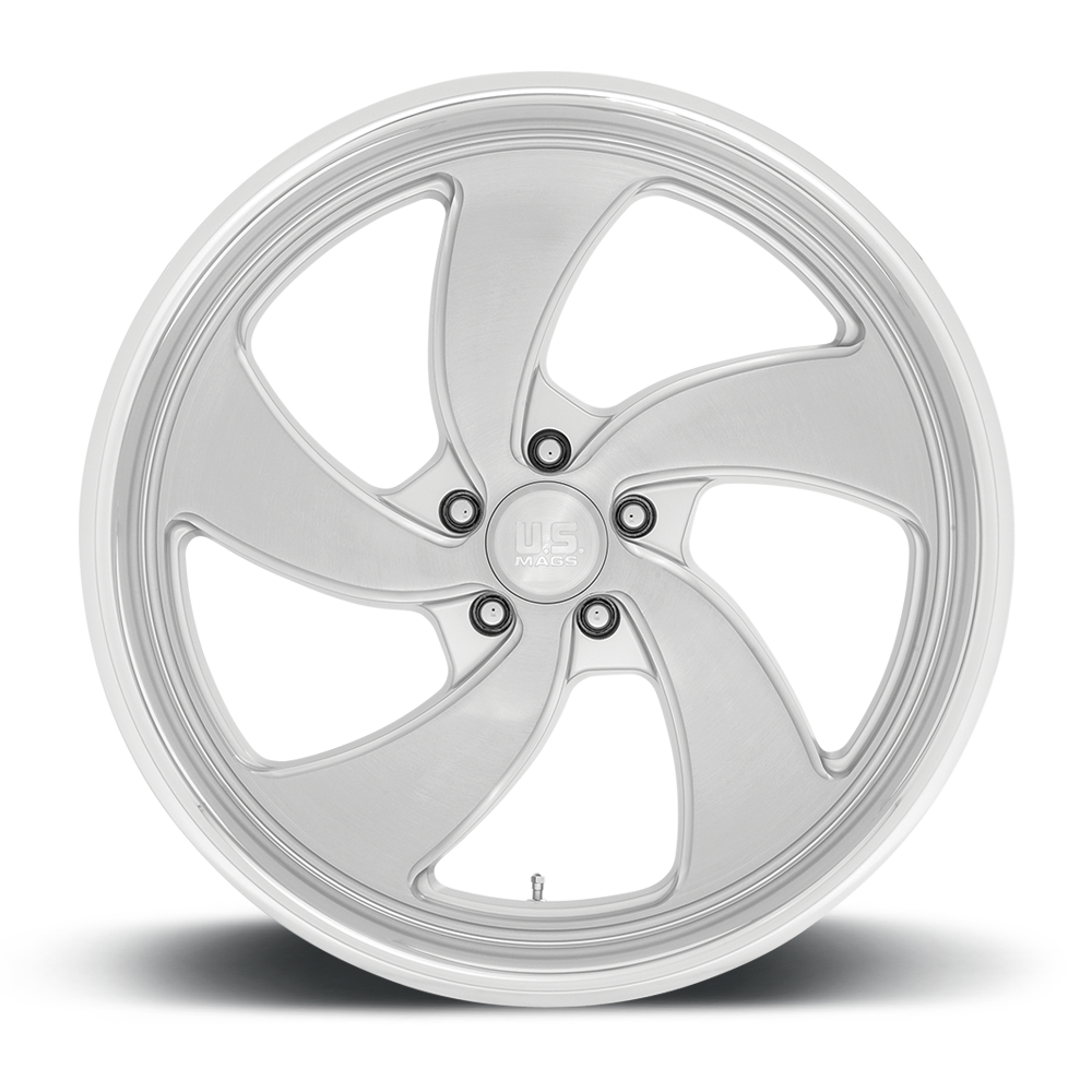 Set 4 US Mag  U134 Desperado 22x10.5 5x5 Silver Milled Diamond Wheels 22" 1mm