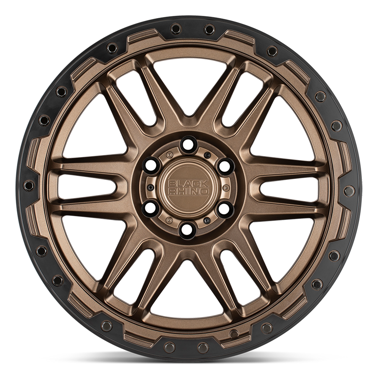 Black Rhino Apache 17x8.5 5x5.0 Matte Bronze Black & Black Bolts Wheel 17" -18mm