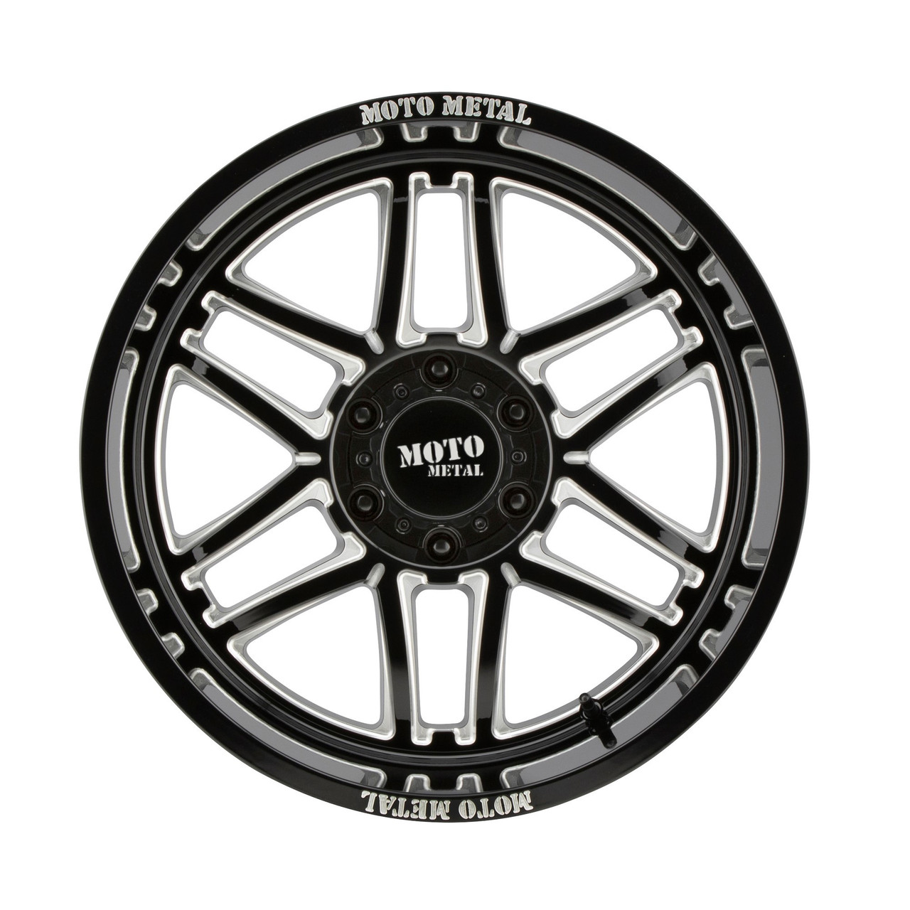 Set 4 Moto Metal MO992 Folsom 20x10 6x5.5 Gloss Black Milled Wheels 20" -18mm