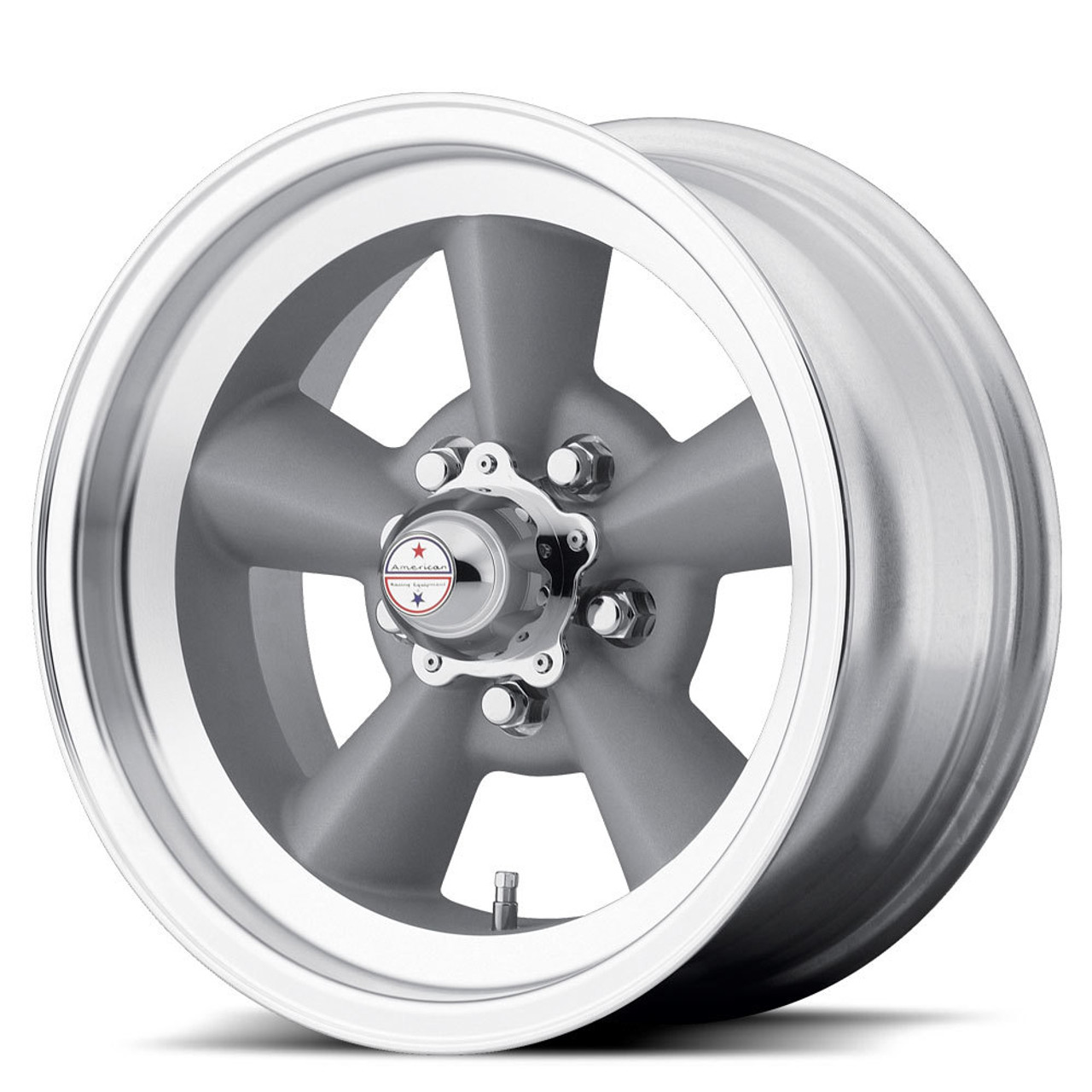 Set 4 American Racing Vintage VN309 TT O 15x5 5x4.5 Vintage Silver Machine Rims