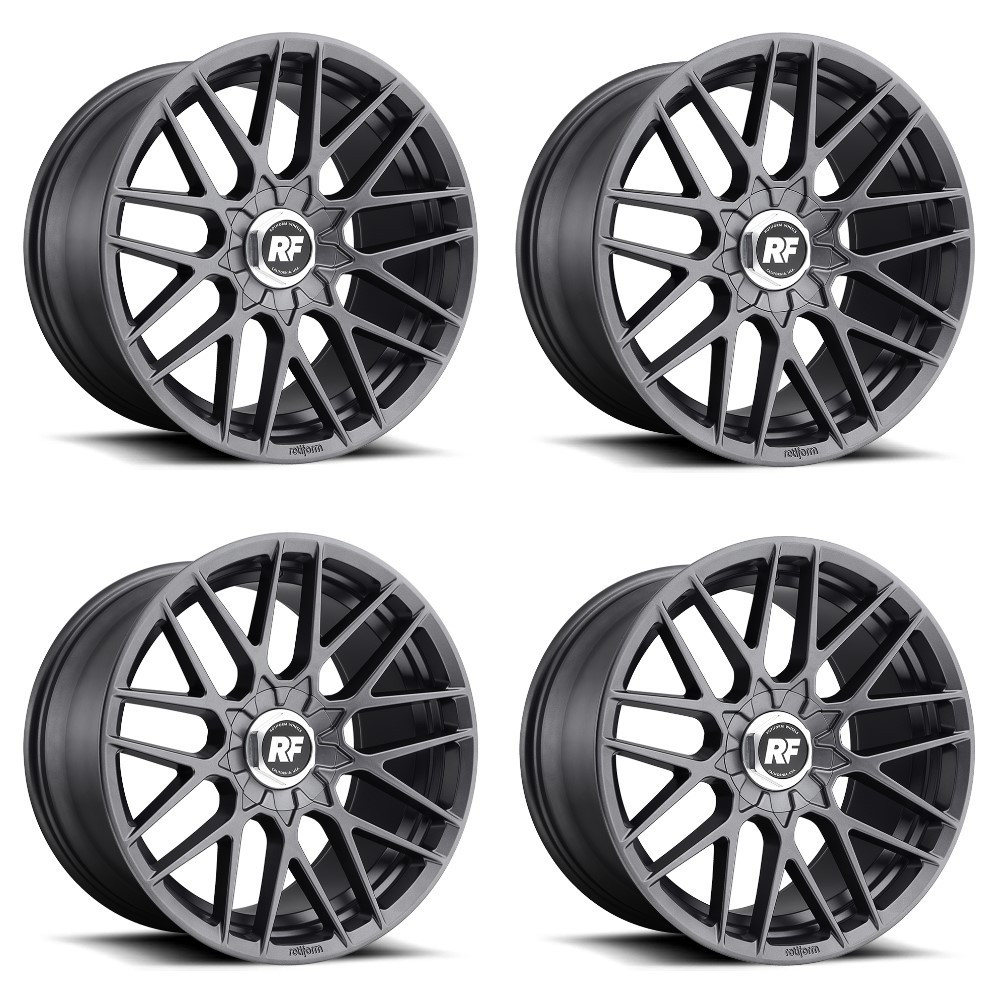 Set 4 Rotiform R141 Rse 18x8.5 5x112 5x4.5 Matte Anthracite Wheels 18" 45mm