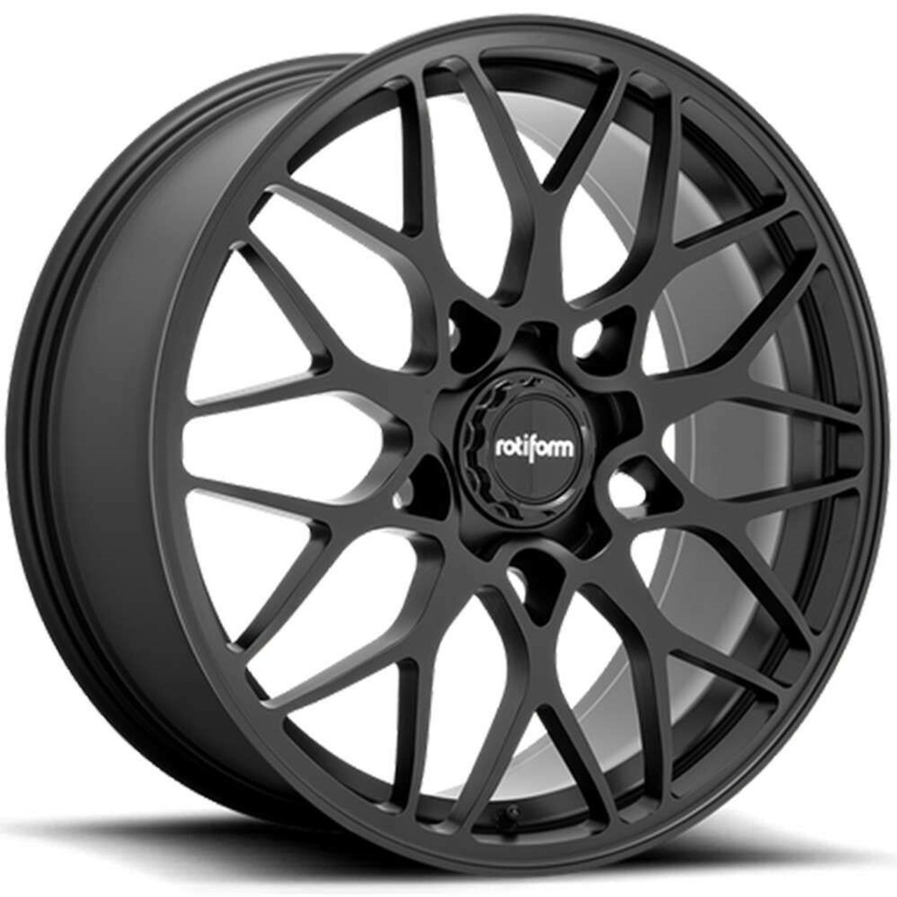 Set 4 Rotiform R190 20x9 5x112 Matte Black Wheels 20" 35mm Rims