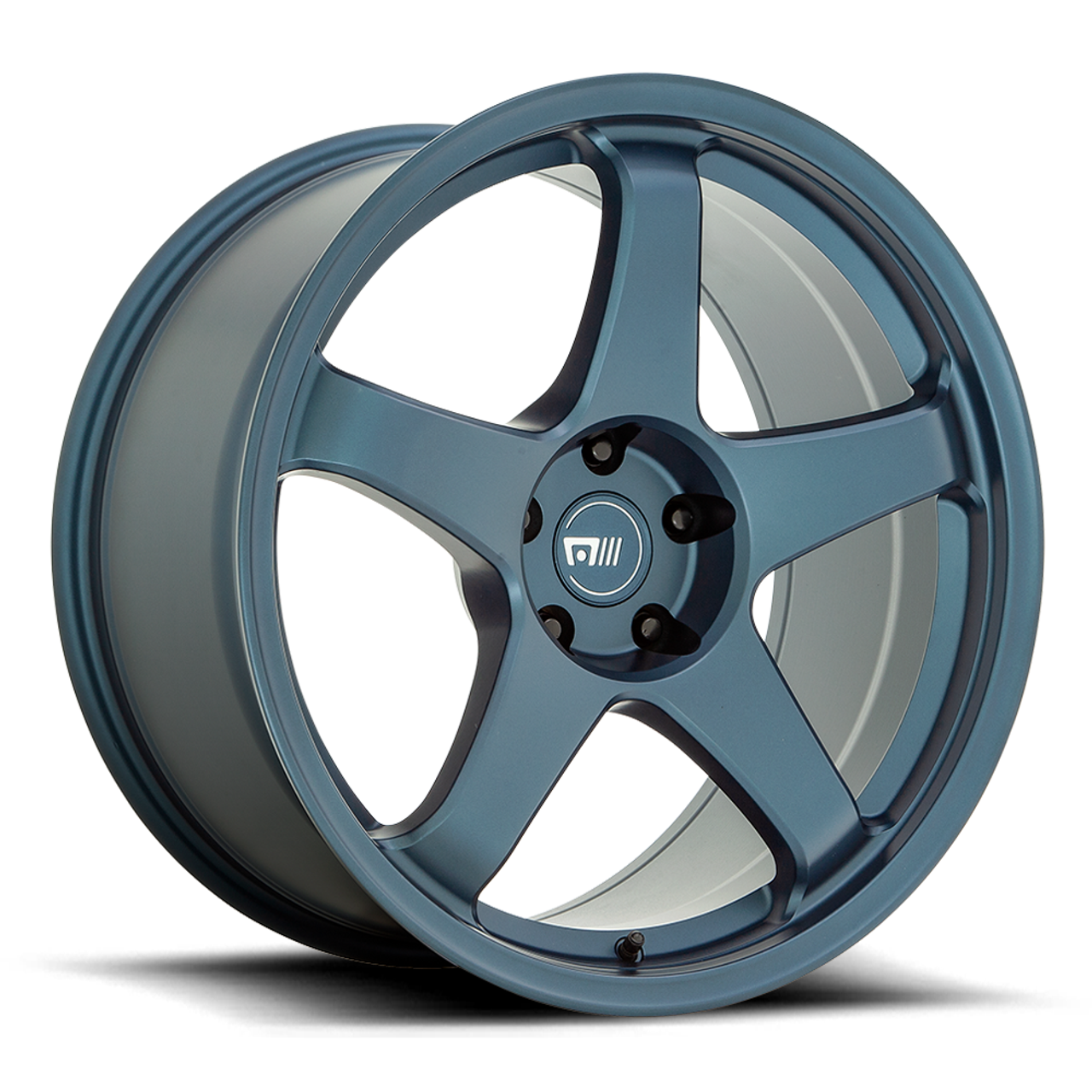 Set 4 18" Motegi MR151 CS5 18x9.5 5x4.5 40mm Wheels Satin Metallic Blue Rims