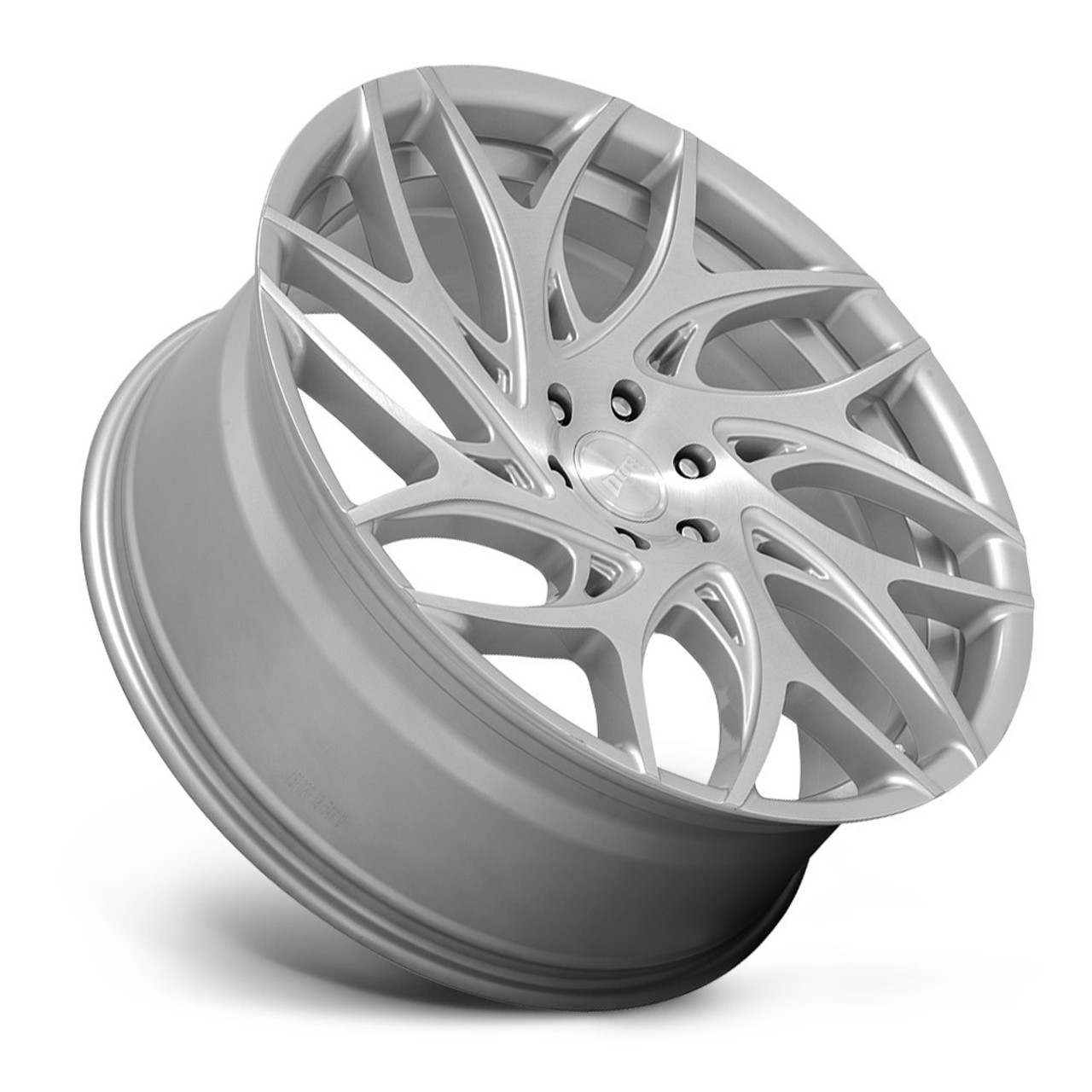 Set 4 DUB S261 G.O.A.T. 24x10 5x115 Silver Brushed Face Wheels 24" 15mm Rims