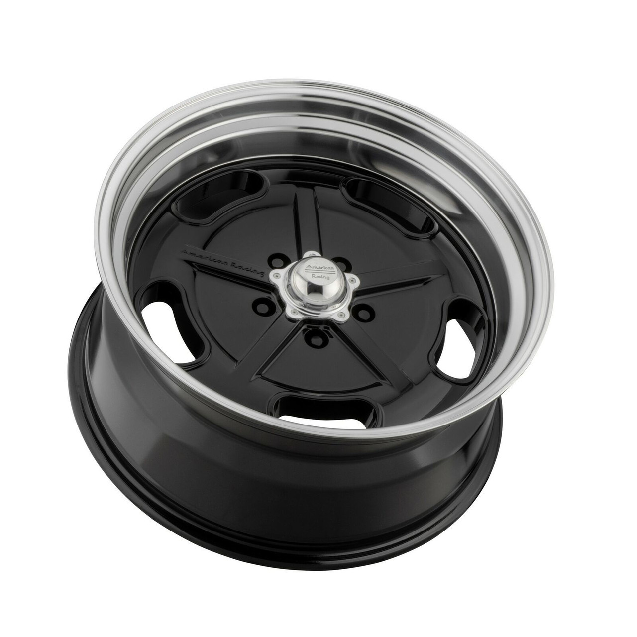 Set 4 17" American Racing Vintage VN511 Salt Flat 17x7 5x4.5 0mm Black Wheels