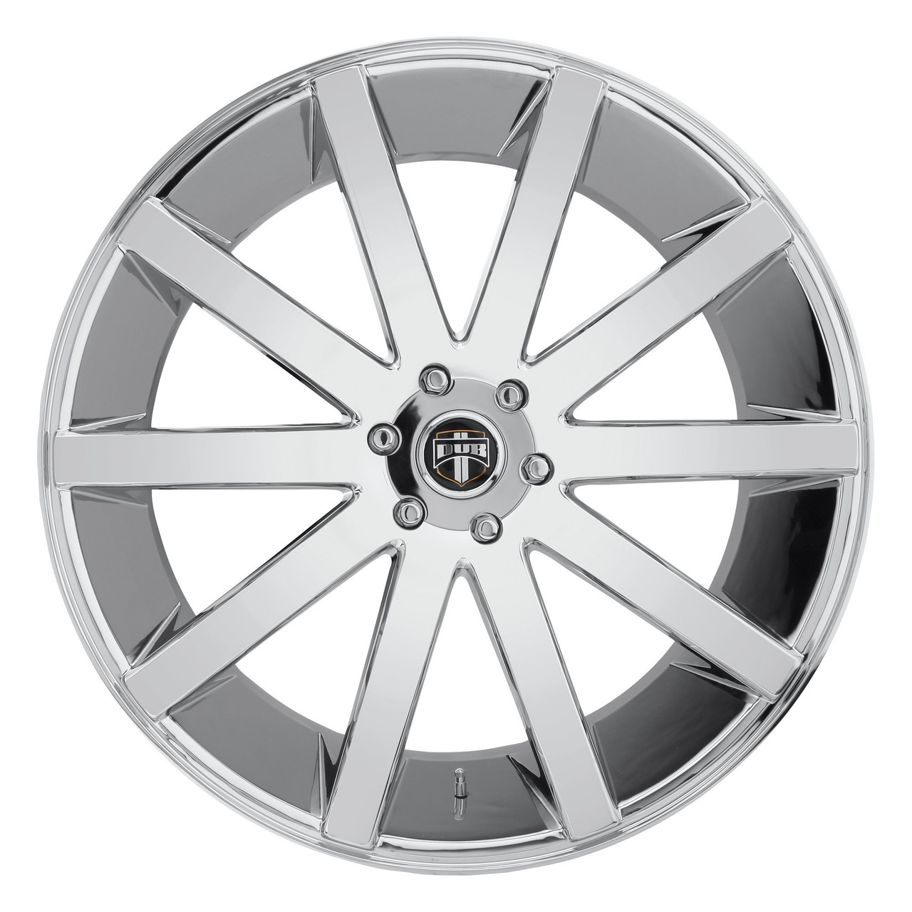 Set 4 DUB S120 Shot Calla 22x9.5 6x5.5 Chrome Plated Wheels 22" 20mm Truck Rims