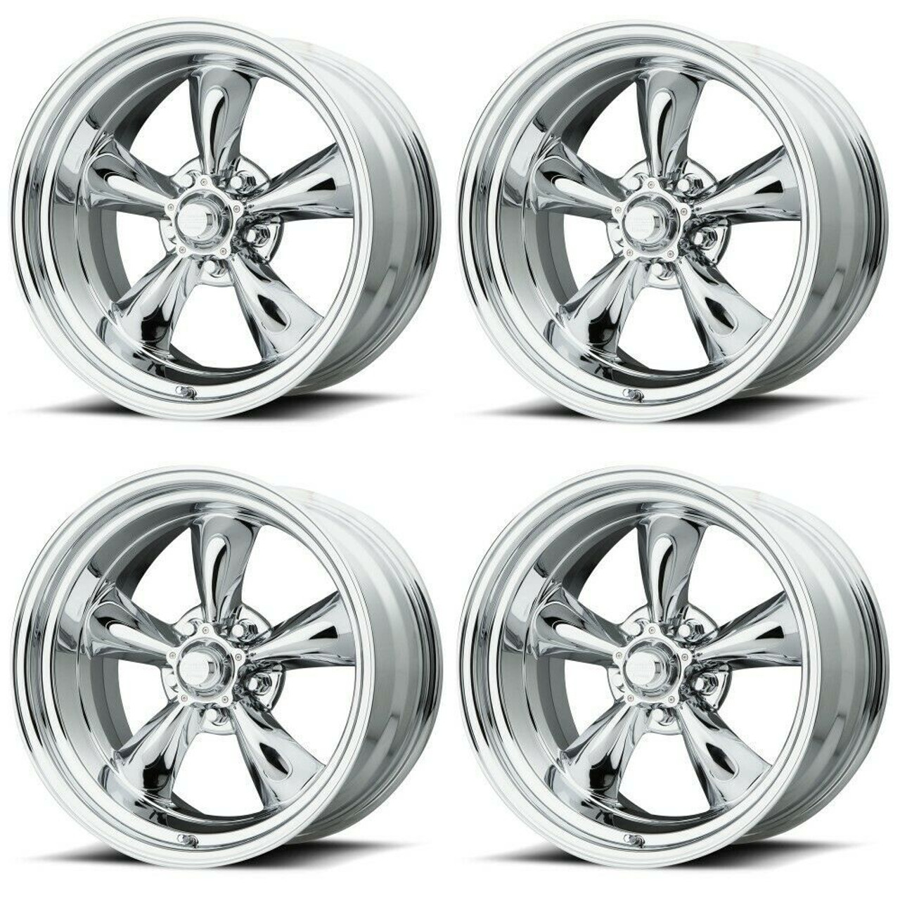Set 4 American Racing VN615 Torq Thrust II 17x8 5x4.5 Chrome Wheels 17" 25mm Set 4 American Racing VN615 Torq Thrust II 17x8 5x4.5 Chrome Wheels 17" 25mm