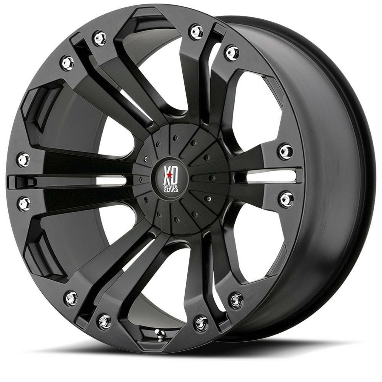 Set 4 XD XD778 Monster 18x9 6x135 6x5.5 Matte Black Wheels 18" 18mm Rims