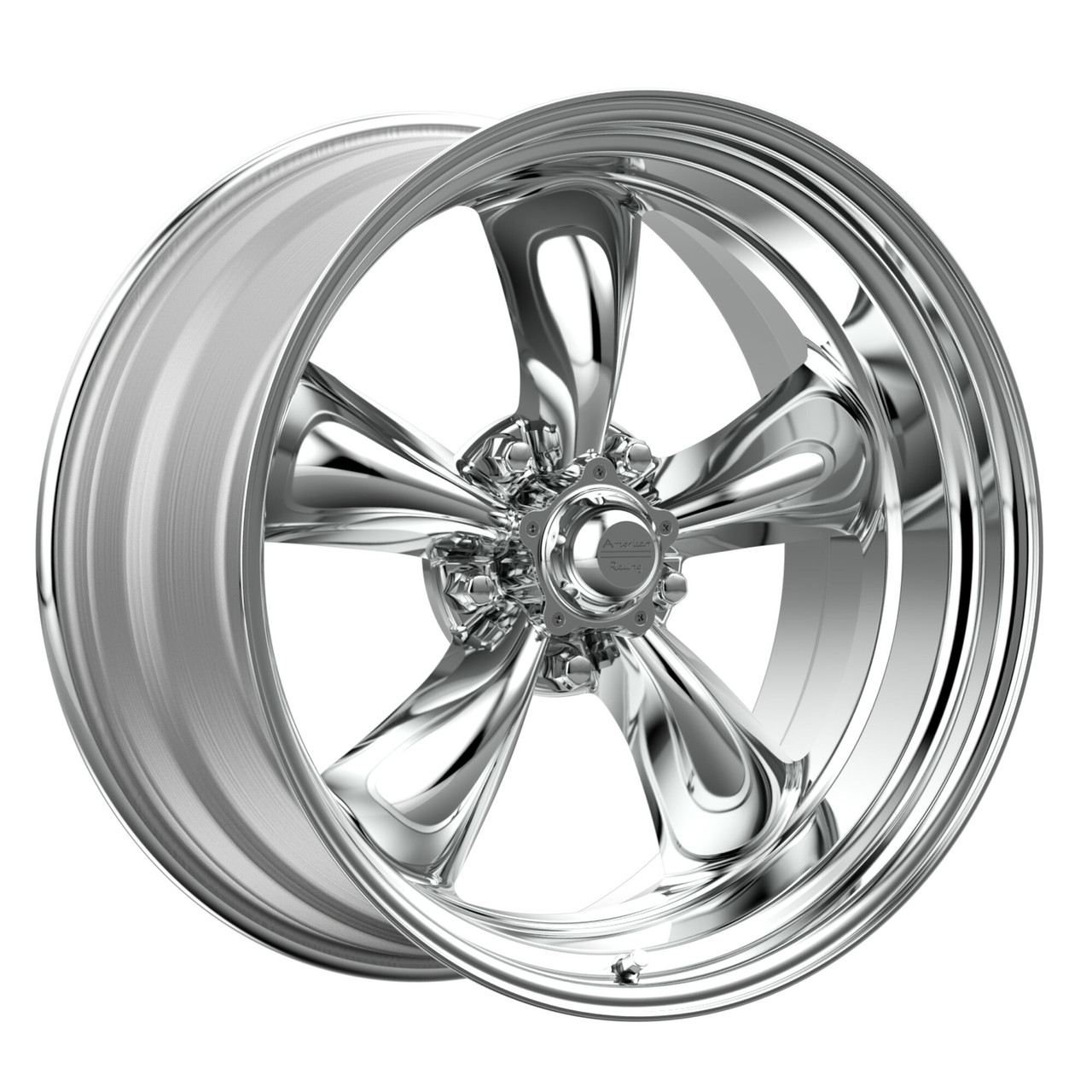 Set 4 American Racing VN515 Torq Thrust II 20x8 5x4.75 Polished Wheels 20" 0mm