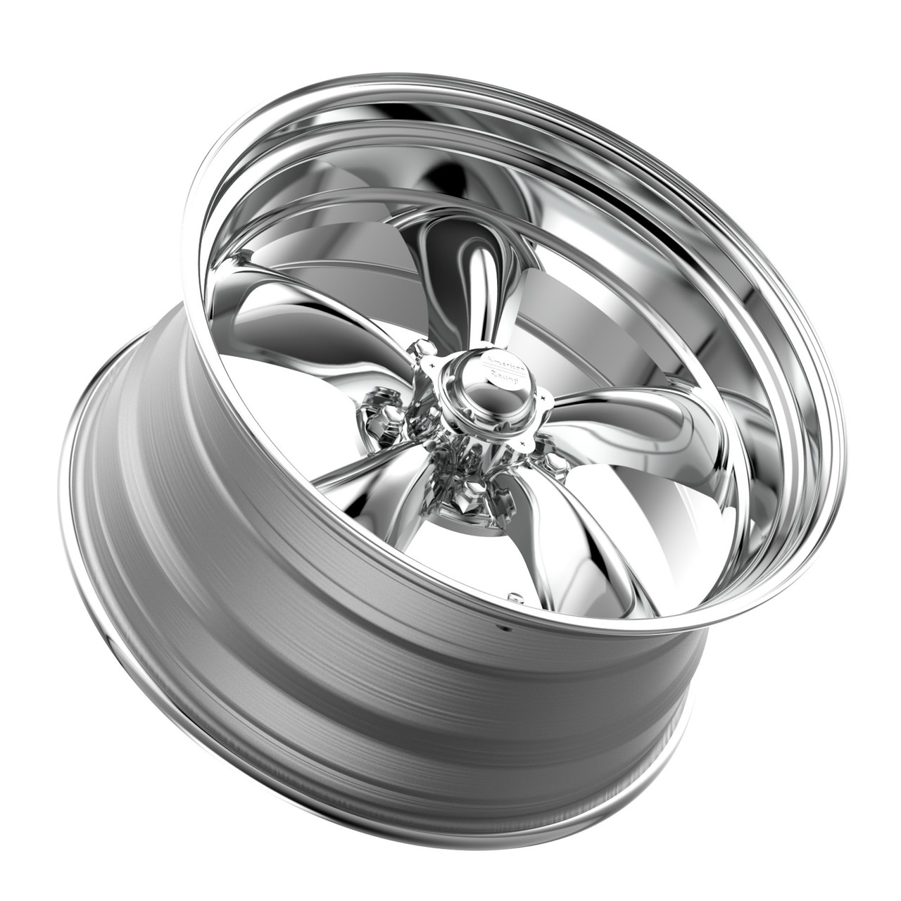 Set 4 American Racing VN515 Torq Thrust II 18x8 5x4.75 Polished Wheels 18" 0mm