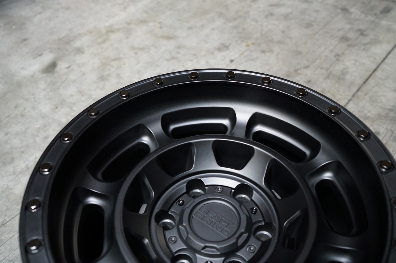 Black Rhino Convoy 17x8.5 5x5.0 Matte Black Wheel 17" -18mm Lifted For Jeep Rim