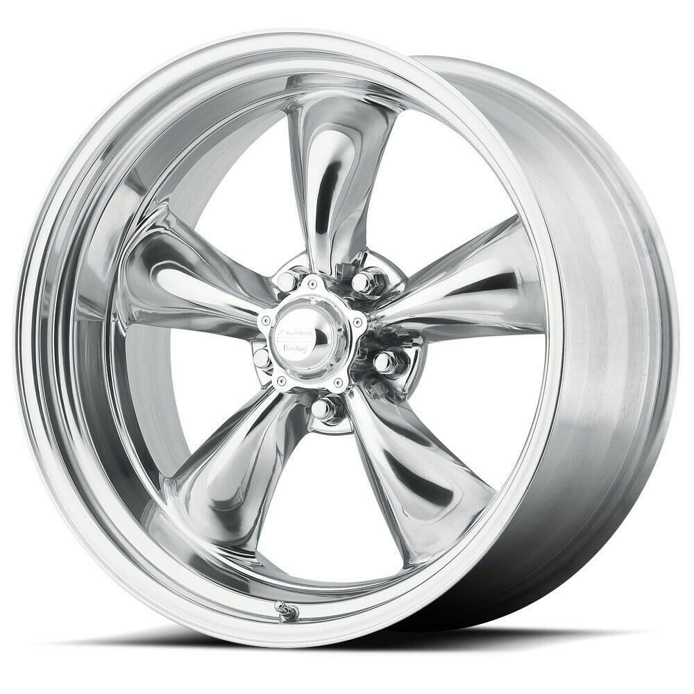 Set 4 17" American Racing Vintage VN515 Torq Thrust II 17x8 5x4.75 Polished 8mm