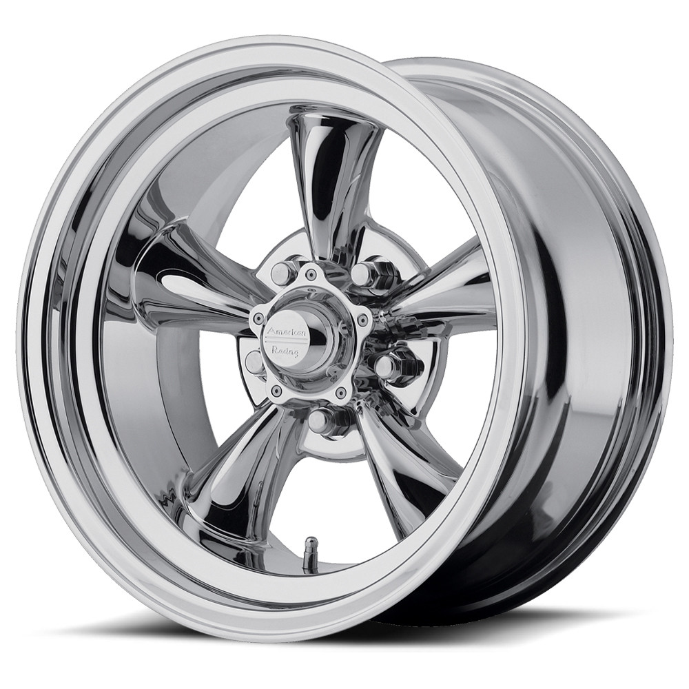 Set 4 American Racing VN605 15x10 Torq Thrust D 5x5 Chrome Wheels 15" -44mm