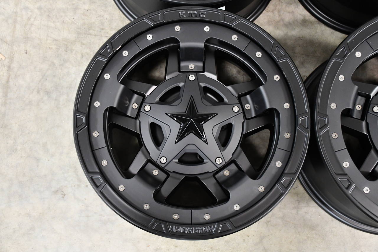Set 4 XD XD827 Rockstar III 20x10 6x135 6x5.5 Matte Black Wheels 20" -24mm Rims