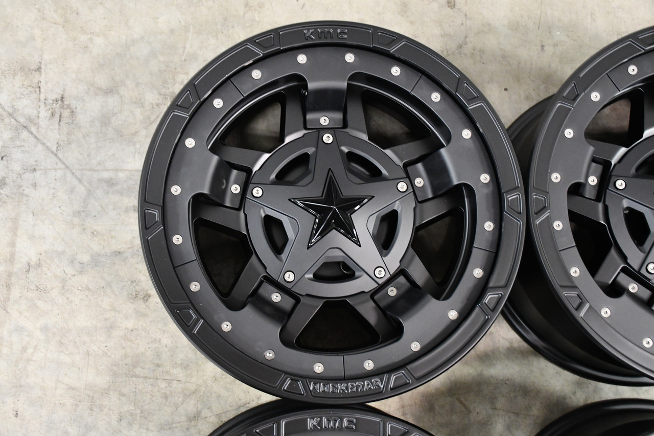 Set 4 XD XD827 Rockstar III 20x10 6x135 6x5.5 Matte Black Wheels 20" -24mm Rims