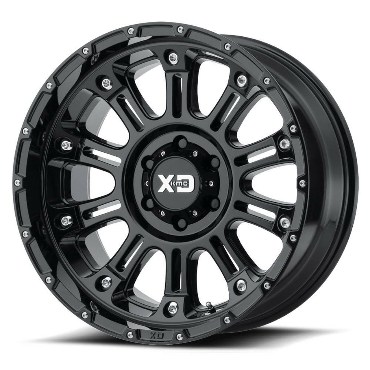 Set 4 XD XD829 Hoss II 18x9 6x5.5 Gloss Black Wheels 18" 18mm Rims