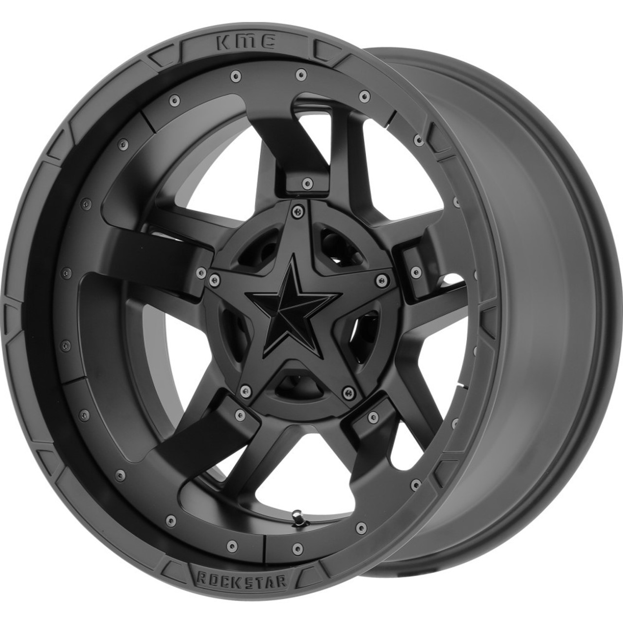 Set 4 XD XD827 Rockstar III 18x9 5x4.5 5x5 Matte Black Wheels 18" 0mm Rims