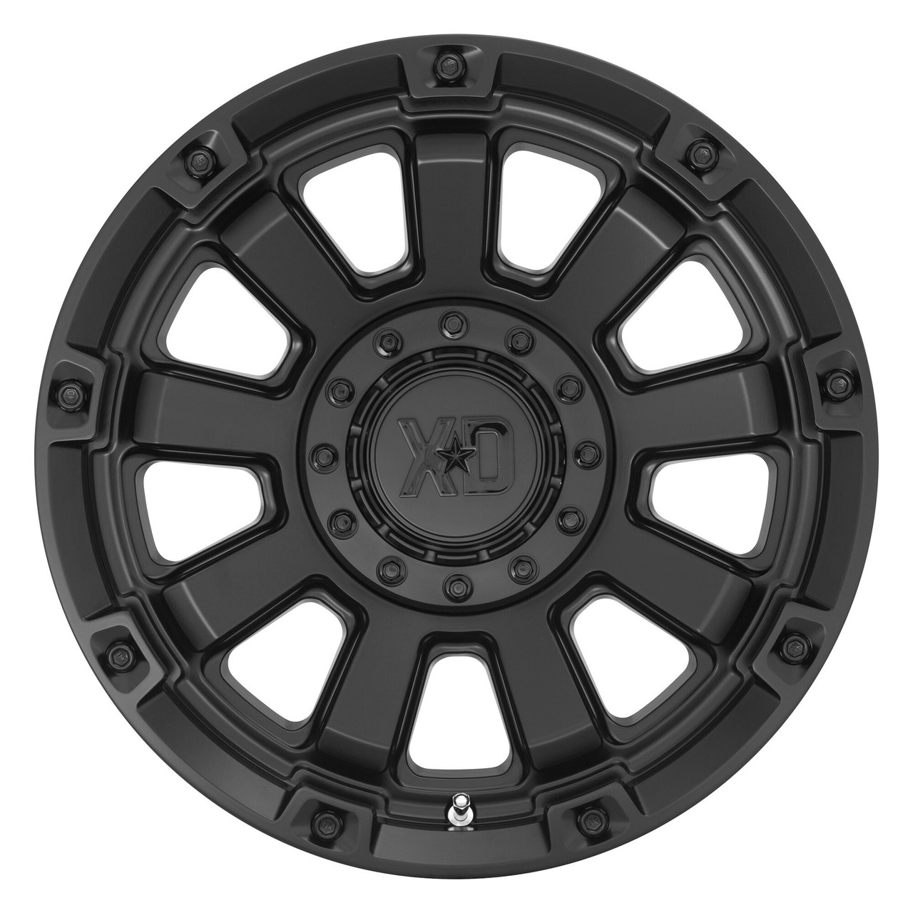 Set 4 XD XD852 Gauntlet 20x9 8x170 Satin Black Wheels 20" 0mm Rims
