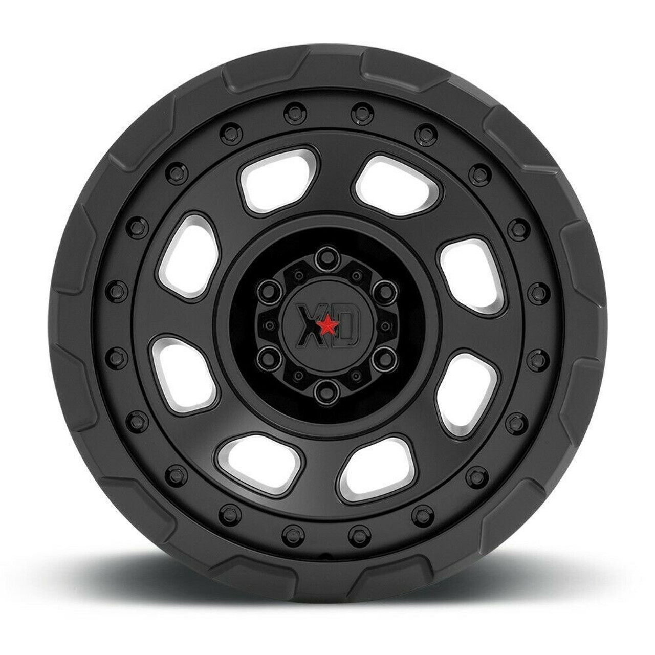 Set 4 XD XD861 Storm 20x10 8x6.5 Satin Black Wheels 20" -18mm Rims