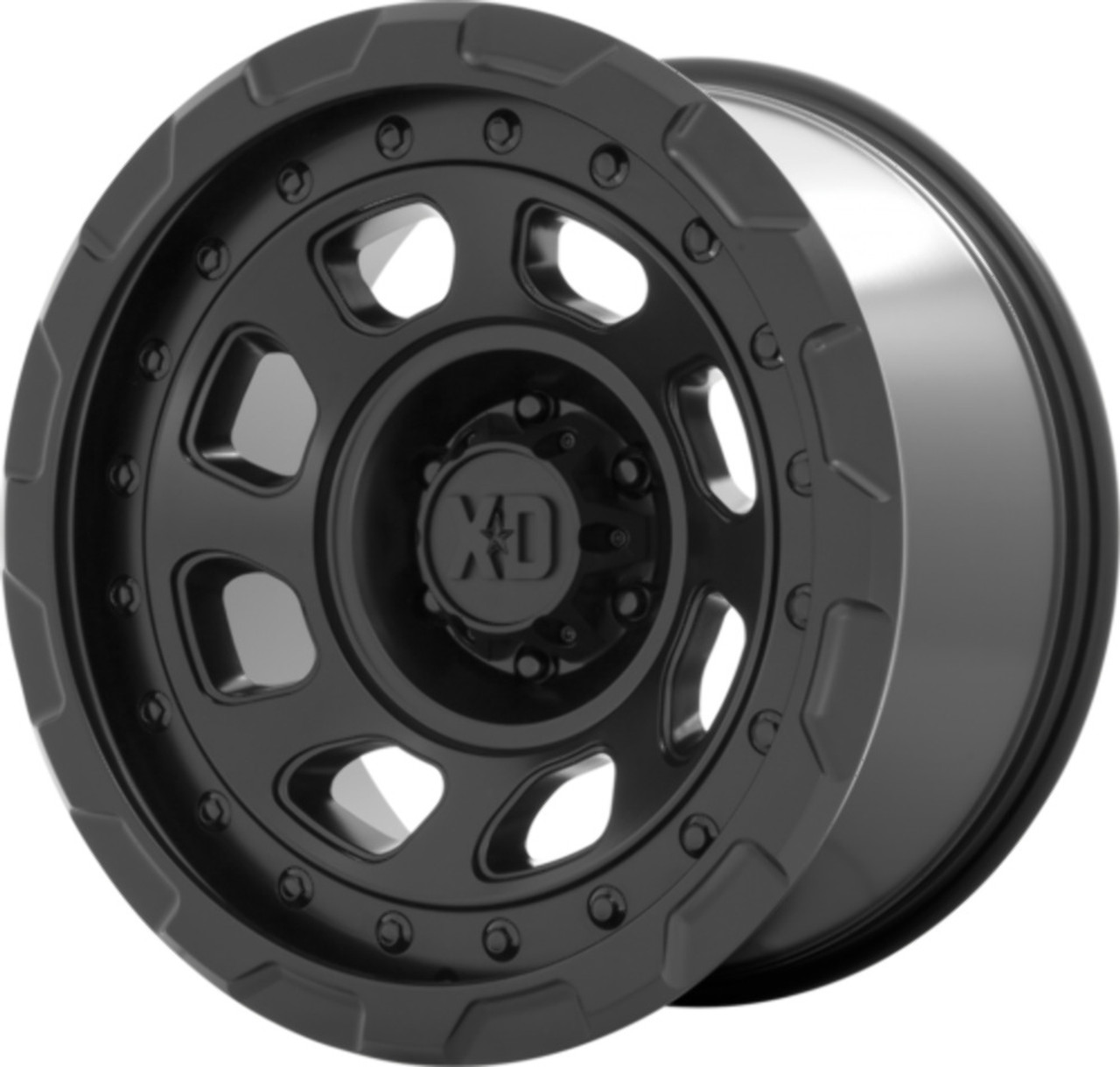 Set 4 XD XD861 Storm 20x10 8x6.5 Satin Black Wheels 20" -18mm Rims