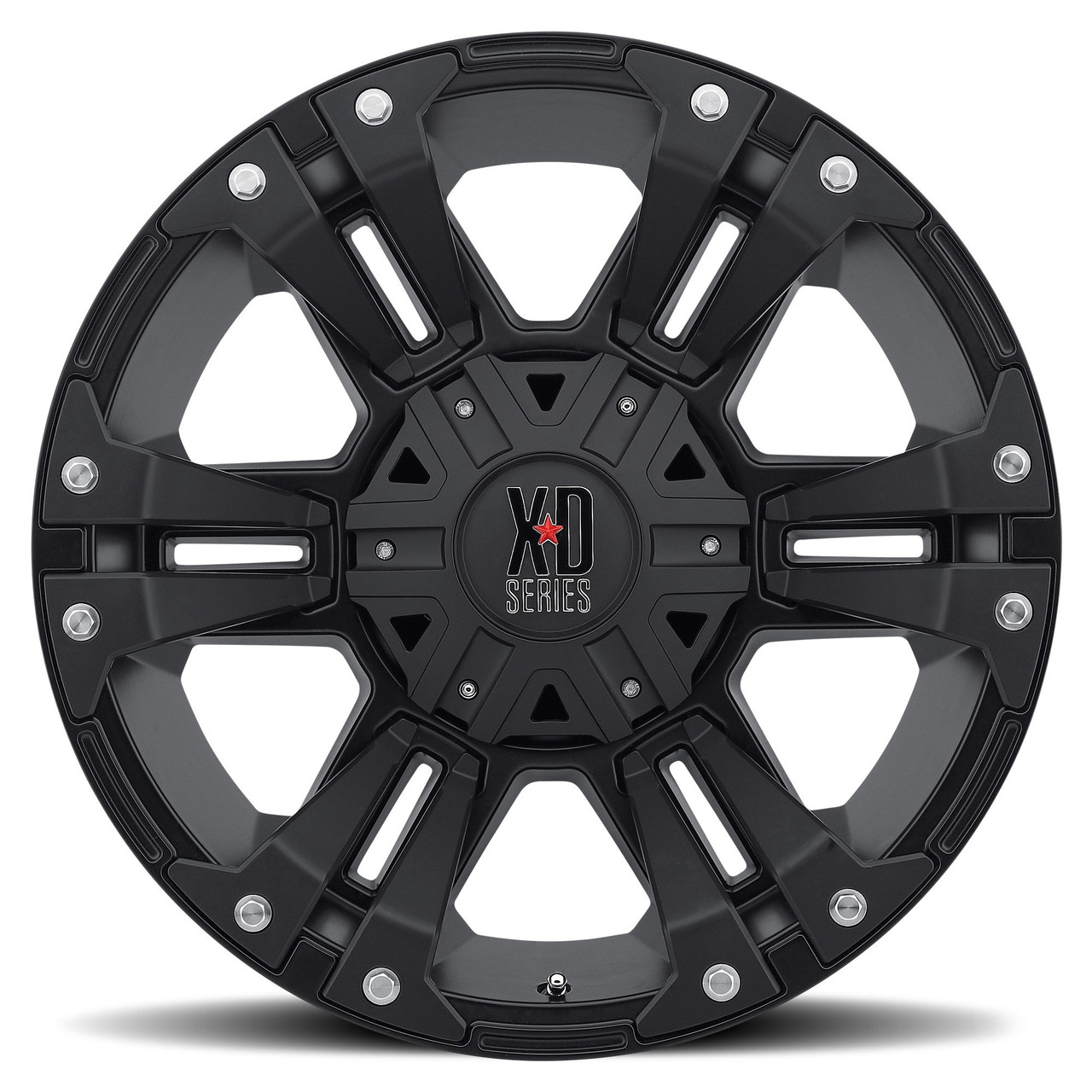 Set 4 XD XD822 Monster II 17x9 6x135 6x5.5 Matte Black Wheels 17" 18mm Rims