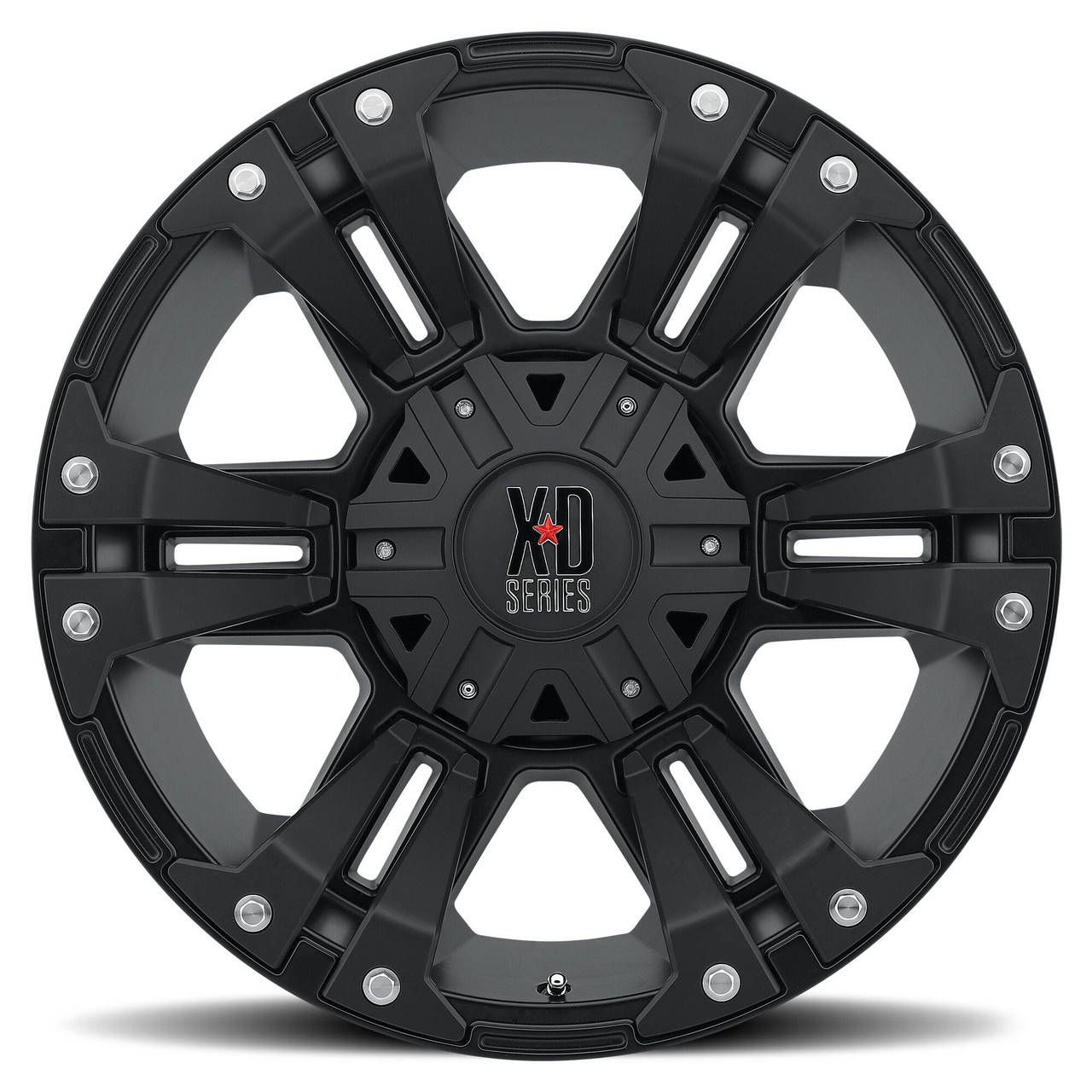 Set 4 XD XD822 Monster II 18x9 5x5.5 5x150 Matte Black Wheels 18" 18mm Rims