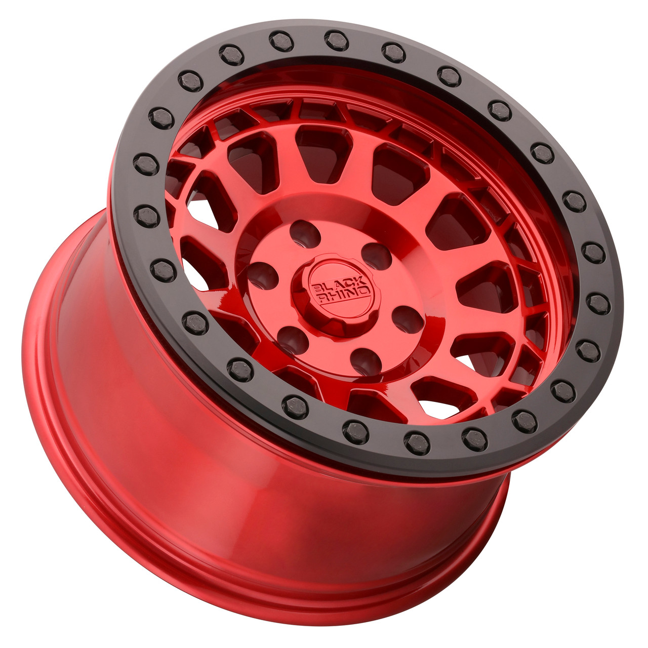 Black Rhino Primm Beadlock 17x8.5 5x5.0 Candy Red W  Black Bolts Wheel 17" -38mm