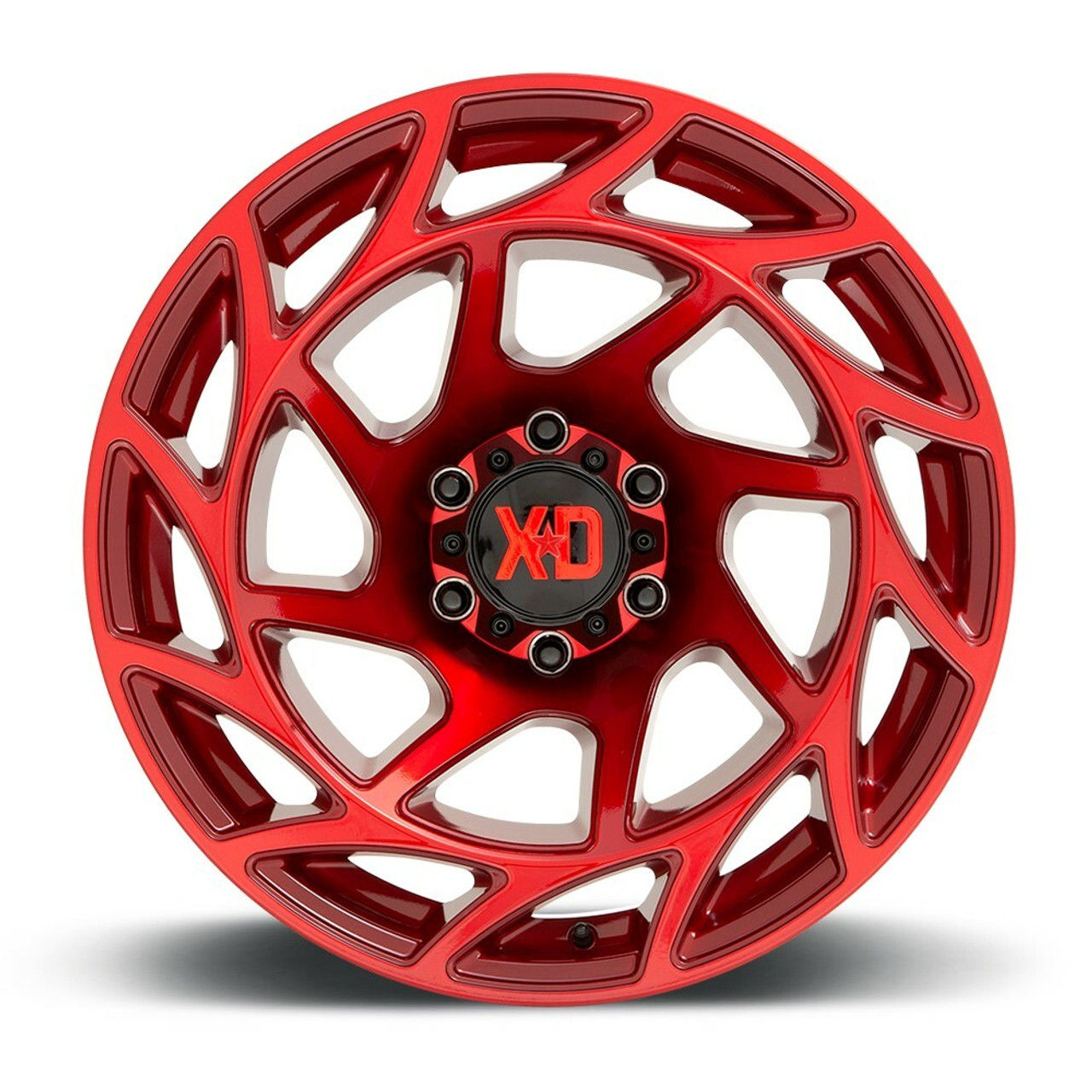 Set 4 XD XD860 Onslaught 20x9 6x5.5 Candy Red Wheels 20" 0mm Rims