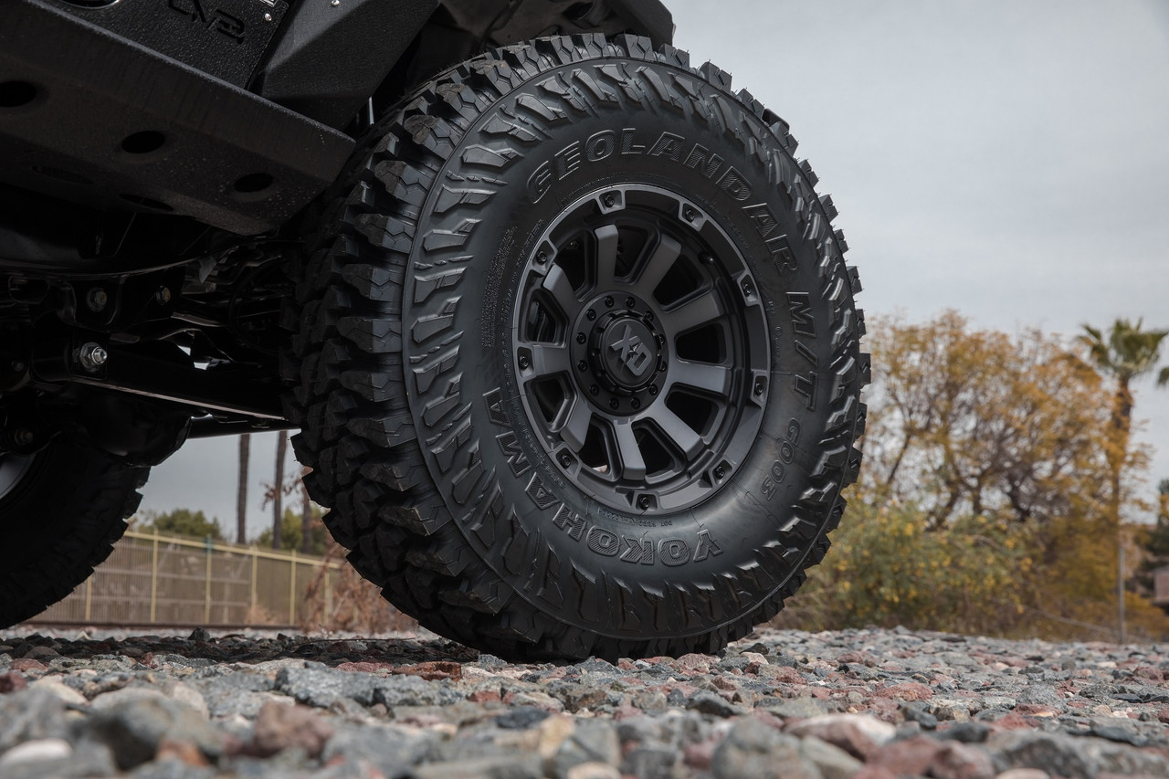 Set 4 XD XD852 Gauntlet 17x9 6x135 6x5.5 Satin Black Wheels 17" 0mm Rims