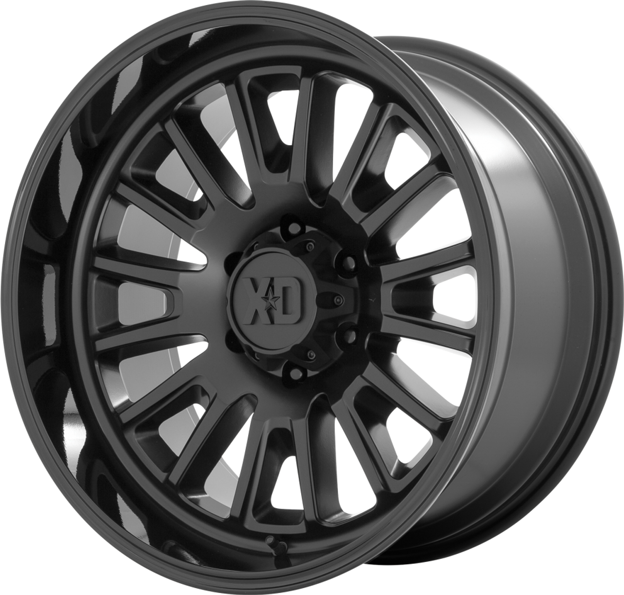 Set 4 XD XD864 Rover 22x10 5x5 Satin Black With Gloss Black Lip Wheels 22" -18mm Set 4 XD XD864 Rover 22x10 5x5 Satin Black With Gloss Black Lip Wheels 22" -18mm