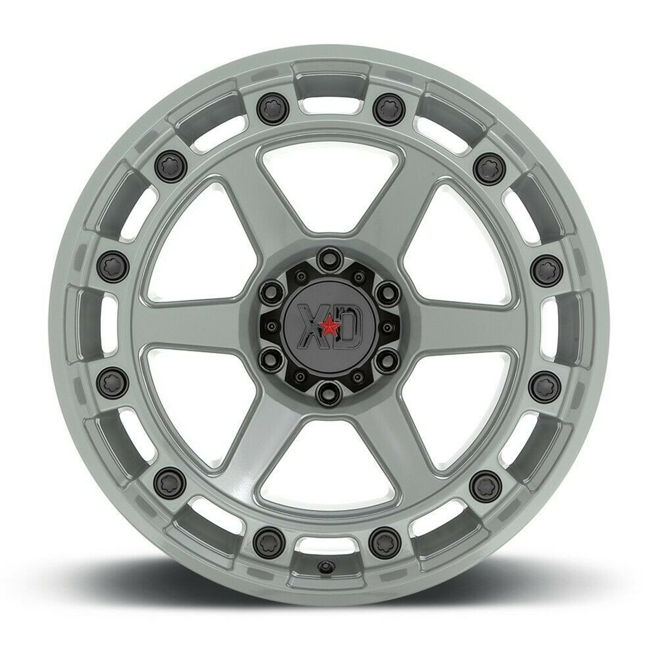 Set 4 XD XD862 Raid 20x10 6x5.5 Cement Wheels 20" -18mm Rims